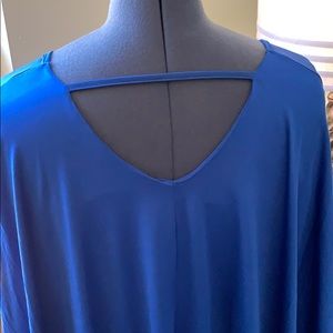 Dresses - Royal Blue Cape Bodycon Dress Size 1X Dresses - Royal Blue Cape Bodycon Dress Size 1X